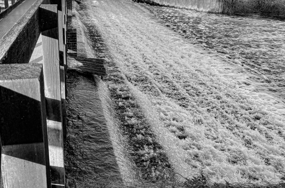 Black and White -Torrent of Water